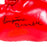 Livingstone Bramble Signed Red Boxing Glove (JSA)