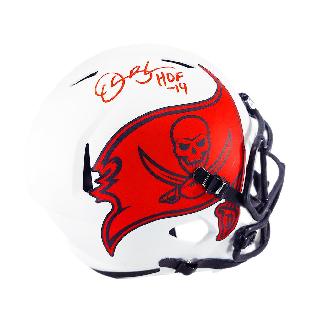 Derrick Brooks Signed HOF 14 Inscription Tampa Bay Buccaneers Lunar Ec — RSA