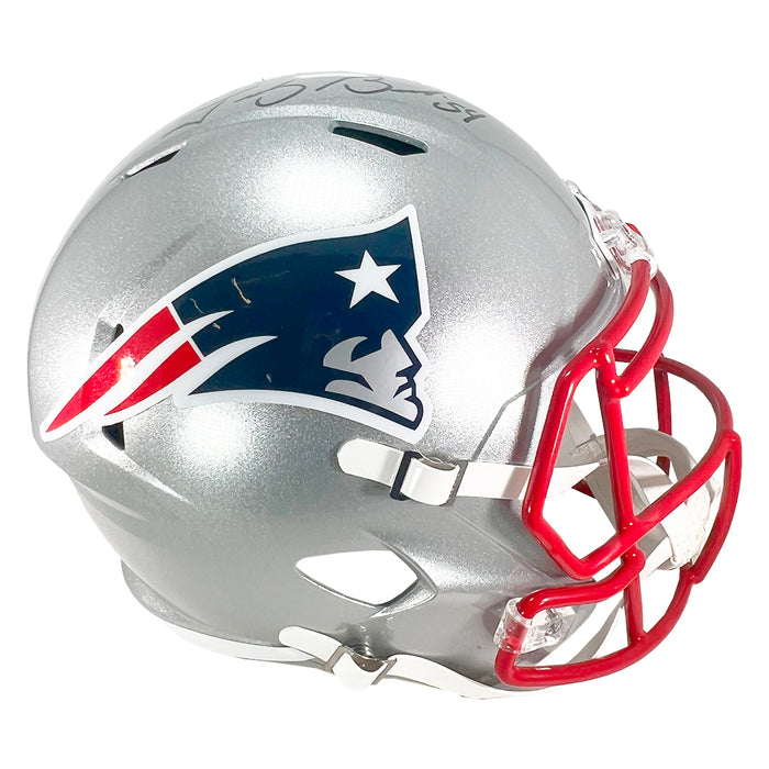 Tedy Bruschi Signed New England Patriots Speed Full-Size Replica Football Helmet (Beckett)