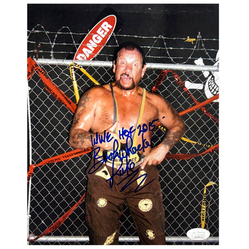 Bushwacker Luke Signed WWE HOF 2015 Inscription Pose 1 Wrestling 8x10 Photo (JSA)