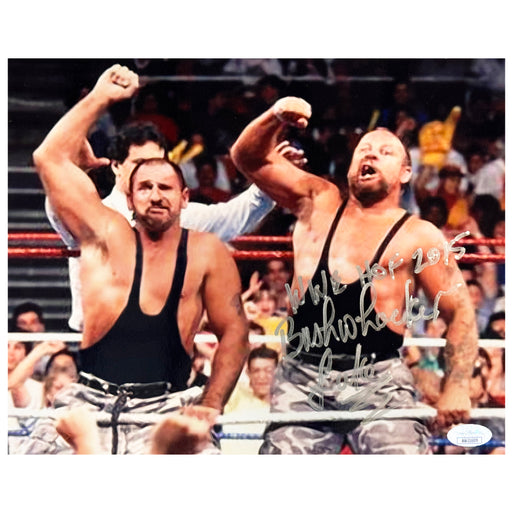 Bushwacker Luke Signed WWE HOF 2015 Inscription Pose 7 Wrestling Photo (JSA)