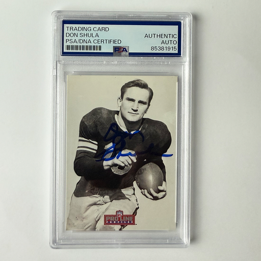 Don Shula Signed 1992 Proline #2 PSA Auto Authentic