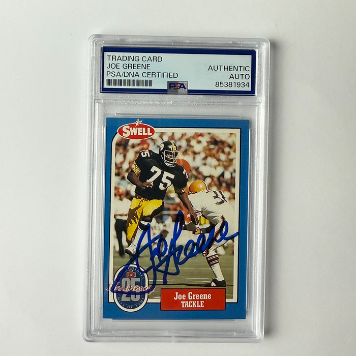 Joe Greene Signed 1988 Swell #136 PSA Auto Authentic