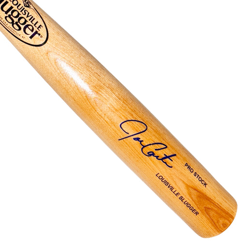 Joe Carter Signed Louisville Slugger Official MLB Blonde Baseball Bat (JSA)