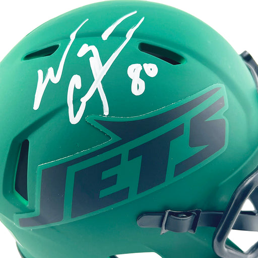Wayne Chrebet Signed New York Jets Rave Mini Football Helmet (Beckett)