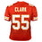 Frank Clark Unsigned Kansas City Red Football Jersey