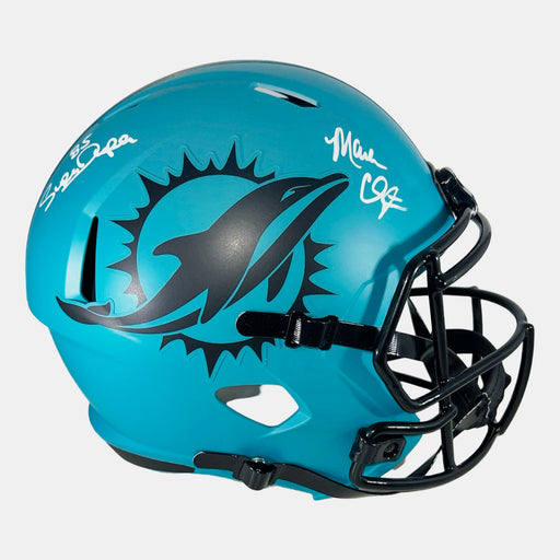 Marks Brothers Signed Miami Dolphins Rave Full-Size Replica Football Helmet (JSA)