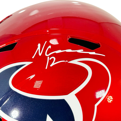 Nico Collins Signed Houston Texans Alt Speed Full-Size Replica Football Helmet (Beckett)