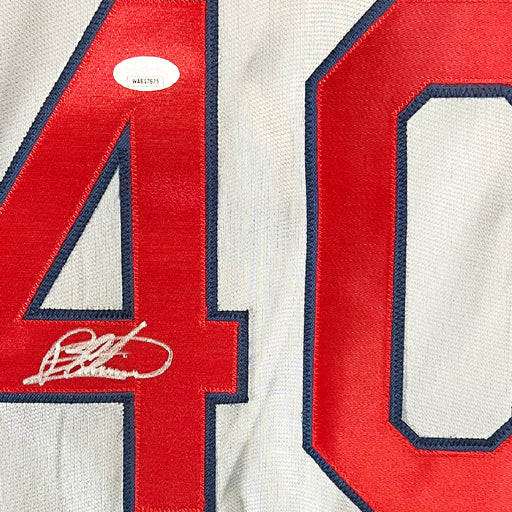 Bartolo Colon Signed Cleveland Indians White Home Jersey (JSA