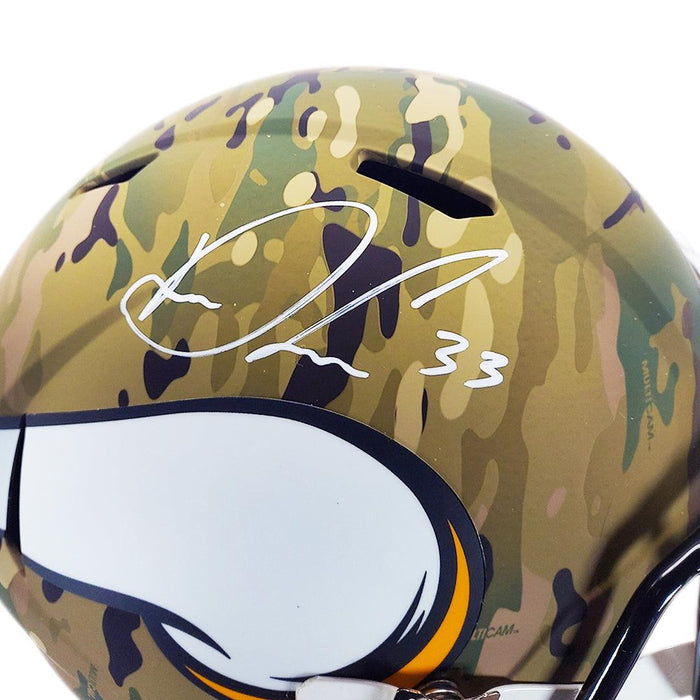 Dalvin Cook Signed Minnesota Vikings Speed Full-Size Camo Football Helmet (Beckett) - RSA