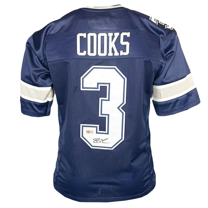 Brandin Cooks Signed Dallas Blue Football Jersey (JSA) - RSA