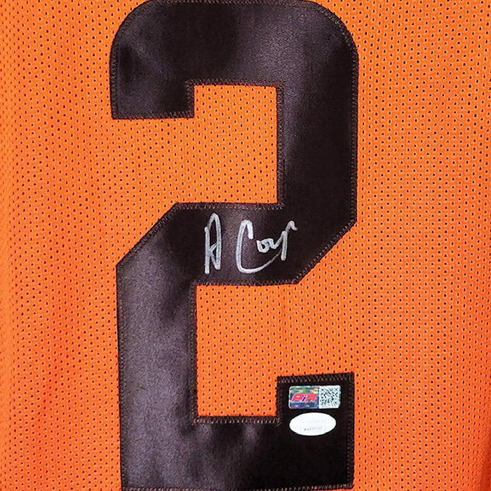 Amari Cooper Authentic Signed Orange Pro Style Framed Jersey BAS