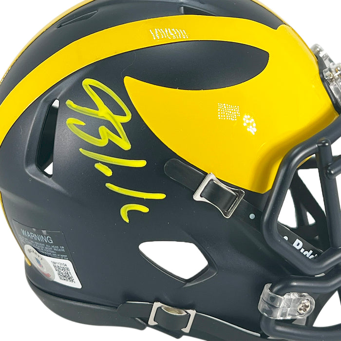 Blake Corum Signed Michigan Wolverines Speed Mini Football Helmet