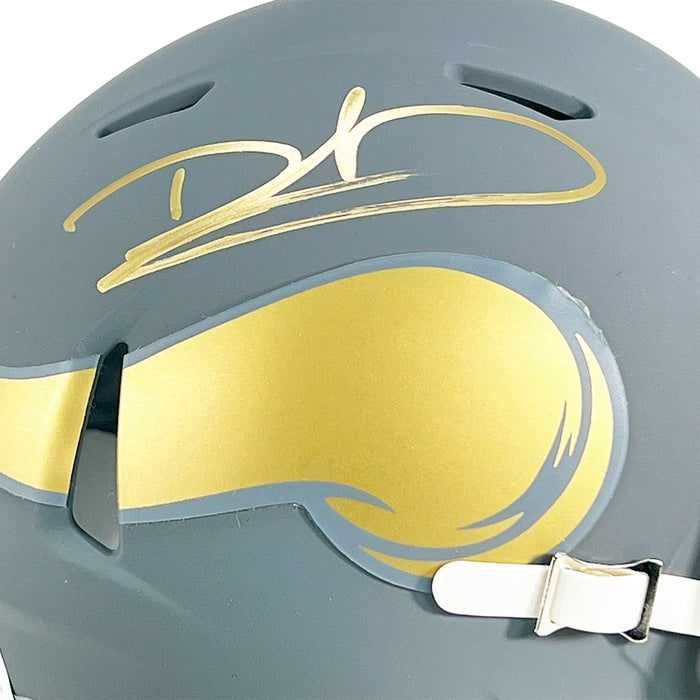 Duante Culpepper Signed Minnesota Vikings Speed Slate Alternate Mini Football Helmet (Beckett)