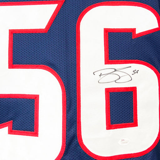 Brian Cushing Signed Houston Navy Football Jersey (JSA)