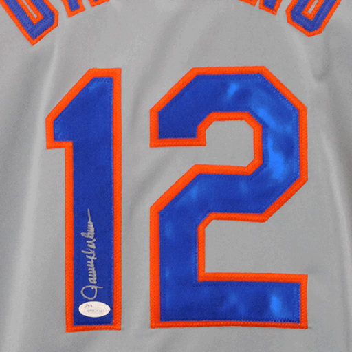Ron Darling Signed New York Grey Baseball Jersey (JSA)