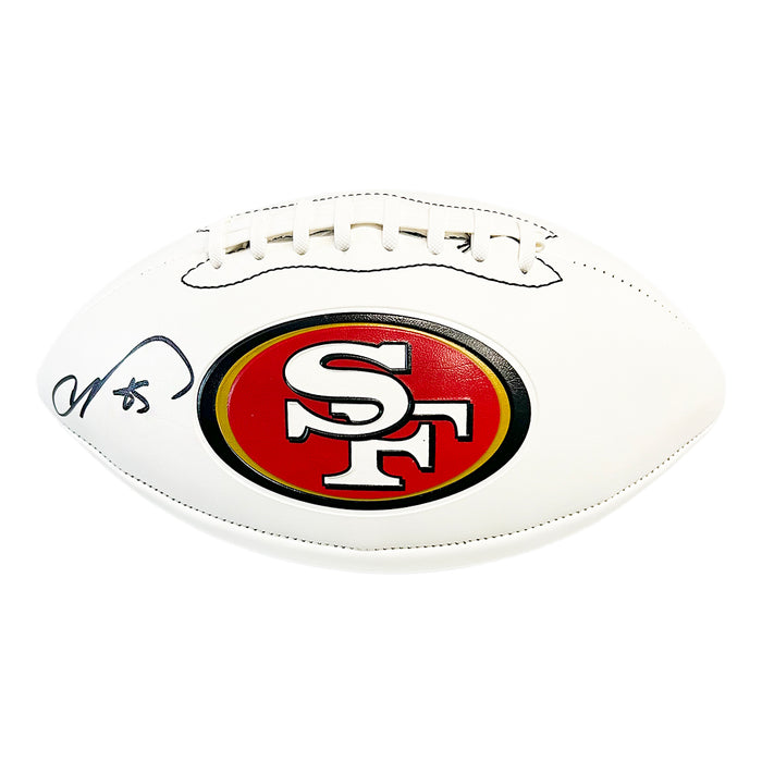 Vernon Davis Signed San Francisco 49ers Official NFL Team Logo Football (Beckett)