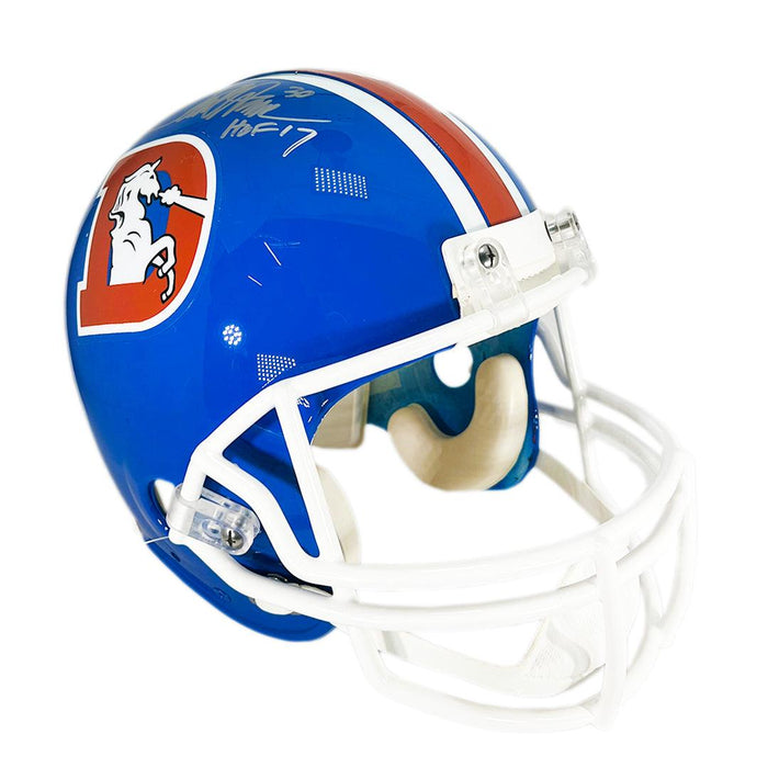 Denver Broncos 1975 to 1996 Throwback Revolution Speed Mini Football Helmet