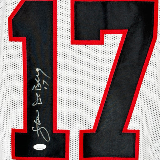 Steve DeBerg Signed Atlanta White Football Jersey (JSA)