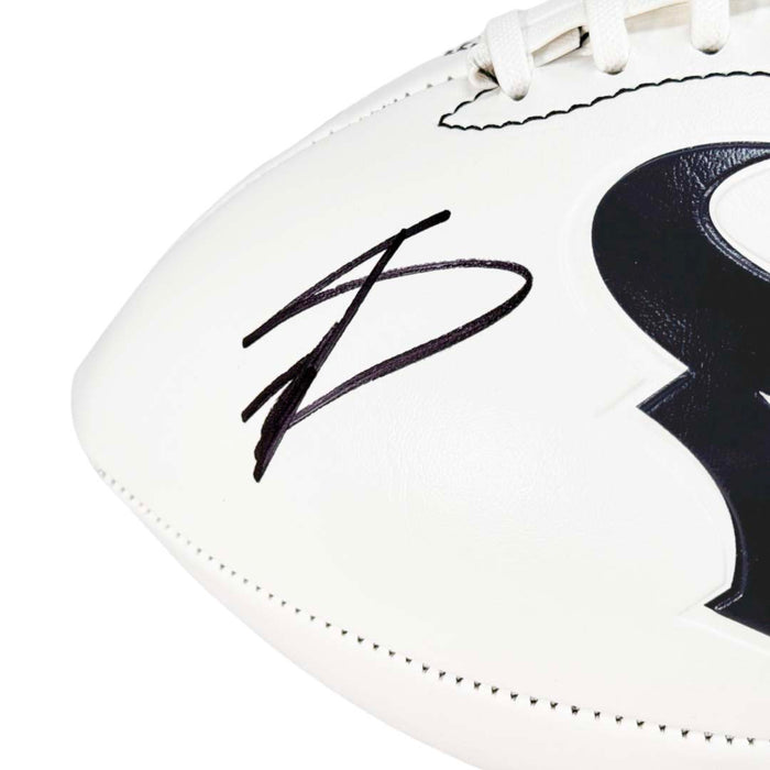 Stefon Diggs Signed Houston Texans Official NFL Team Logo White Football (Beckett)