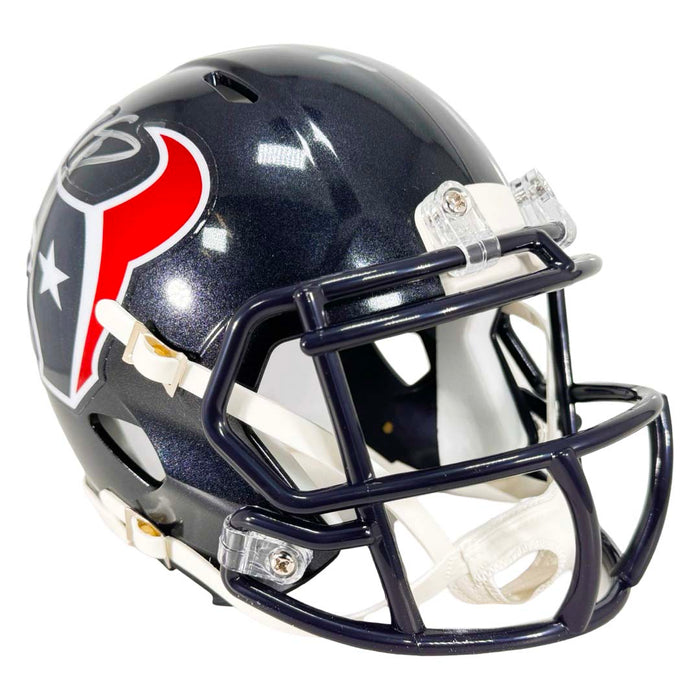 Stefon Diggs Signed Houston Texans Speed Mini Football Helmet (Beckett)