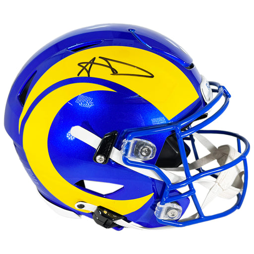 Aaron Donald Signed Los Angeles Rams Authentic SpeedFlex Full-Size Football Helmet (Beckett)
