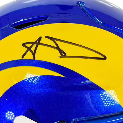 Aaron Donald Signed Los Angeles Rams Authentic SpeedFlex Full-Size Football Helmet (Beckett)