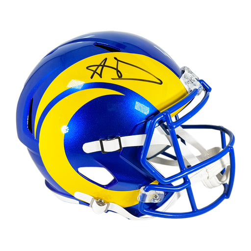 Aaron Donald Signed Los Angeles Rams Speed Full-Size Replica Football Helmet (Beckett)