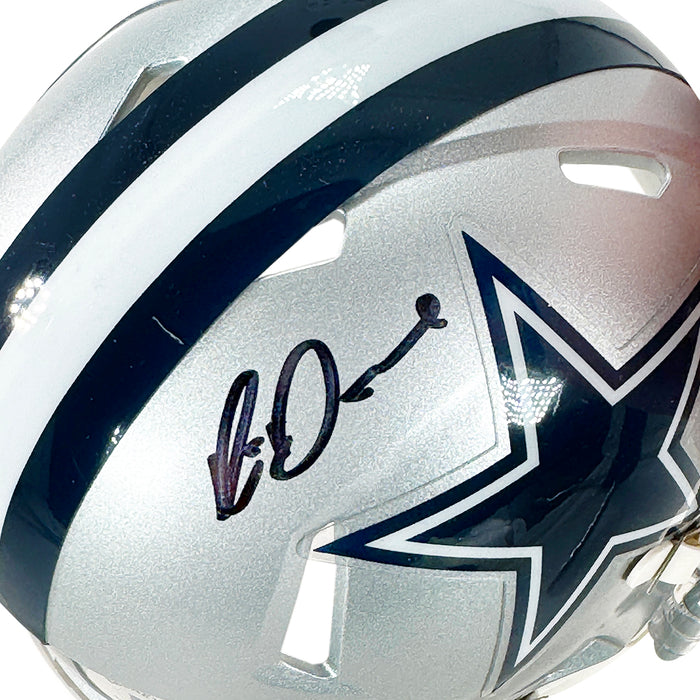 Rico Dowdle Signed Dallas Cowboys Speed Mini Football Helmet (JSA)