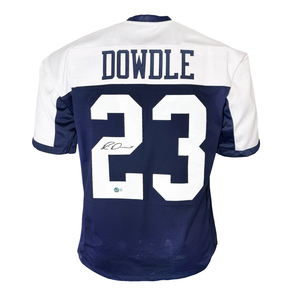 Rico Dowdle Signed Dallas Thanksgiving Football Jersey (Beckett)