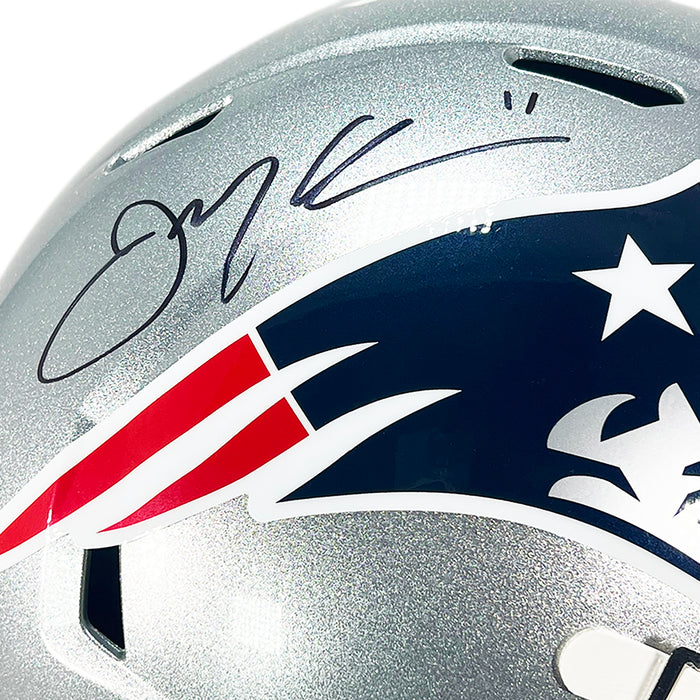 Julian Edelman Autograph Helmet Replica Speed - New England Picture