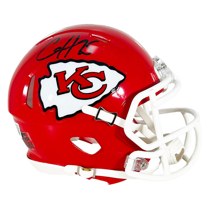 Clyde Edwards-Helaire Signed Kansas City Chiefs Speed Mini Football Helmet (Beckett)