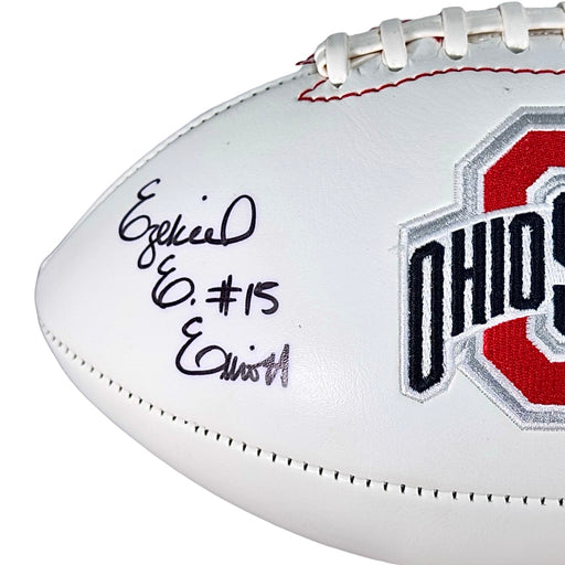 Ezekiel Elliott Signed Ohio State Buckeyes Official NCAA Team Logo Football (JSA)