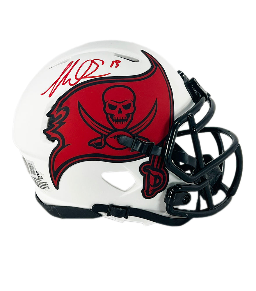 Mike Evans Signed Tampa Bay Buccaneers Lunar Eclipse Speed Mini Football Helmet (Beckett)