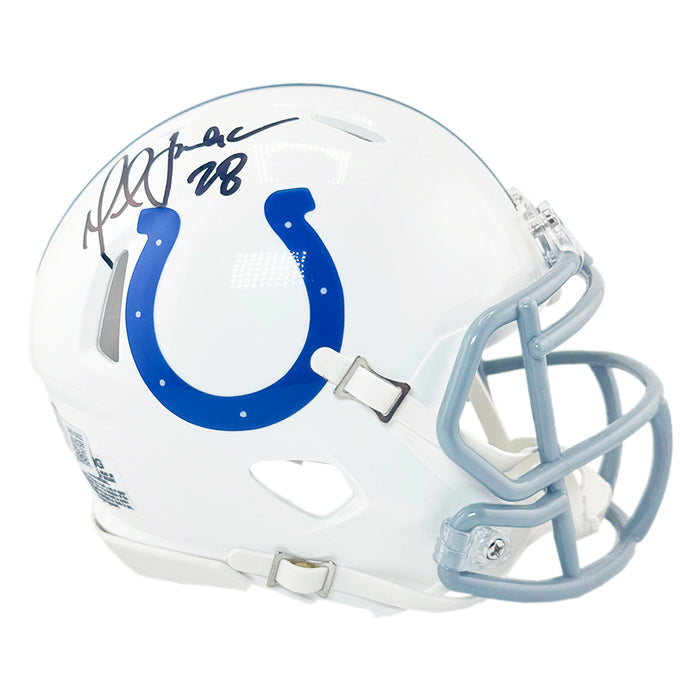 Marshall Faulk Signed Indianapolis Colts Speed Mini Football Helmet (Beckett)