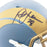 Marshall Faulk Signed Los Angeles Rams Slate Alternate Speed Mini Football Helmet (Beckett)