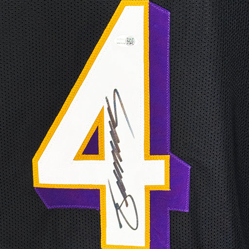 Zay Flowers Signed Baltimore Black Football Jersey (JSA)