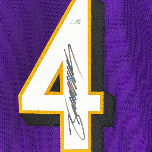 Zay Flowers Signed Baltimore Purple Football Jersey (JSA)