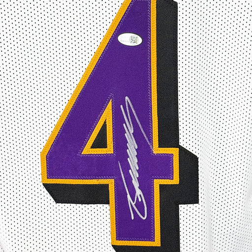 Zay Flowers Signed Baltimore White Football Jersey (JSA)