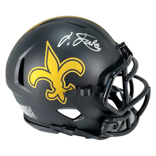 Isaiah Foskey Signed New Orleans Saints Eclipse Speed Mini Football Helmet (JSA)