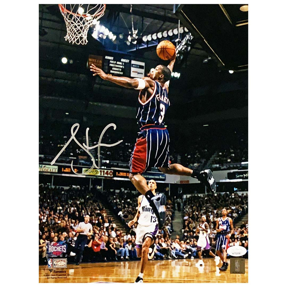 Steve Francis Signed Houston Pose 3 Basketball 8x10 Photo (JSA)