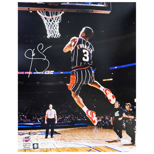 Steve Francis Signed Pose 1 Basketball 16x20 Photo (JSA)