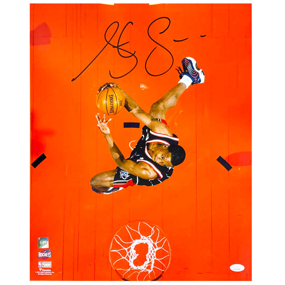 Steve Francis Signed Pose 2 Basketball 16x20 Photo (JSA)