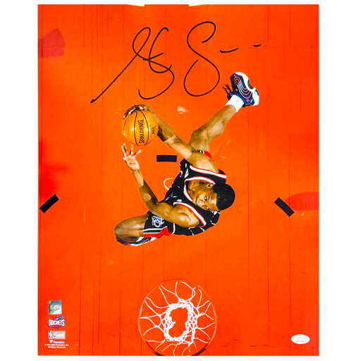 Steve Francis Signed Pose 2 Basketball 16x20 Photo (JSA)