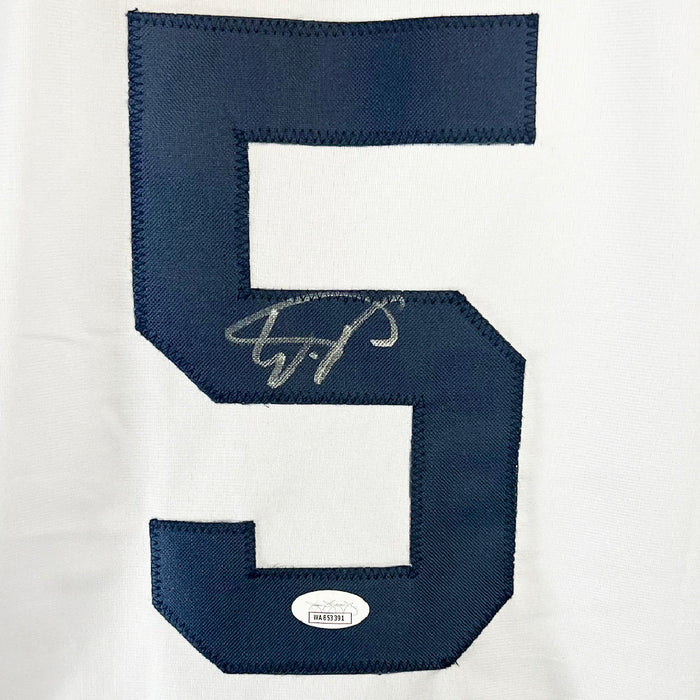 Wander Franco Signed Custom White Tampa Bay Baseball Jersey JSA