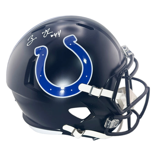 Zaire Franklin Signed Indianapolis Colts Alt 2023 Full-Size Replica Football Helmet (Beckett)