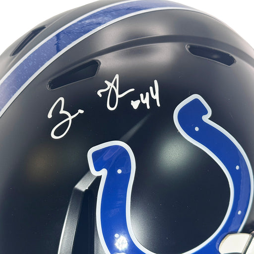 Zaire Franklin Signed Indianapolis Colts Alt 2023 Full-Size Replica Football Helmet (Beckett)