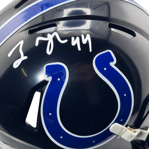 Zaire Franklin Signed Indianapolis Colts Alt 2023 Speed Mini Football Helmet (Beckett)