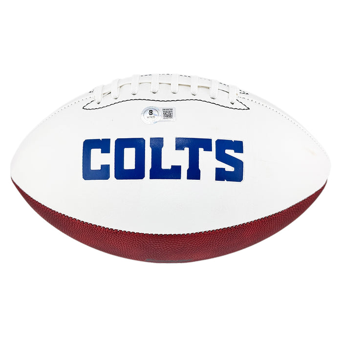 Zaire Franklin Signed Indianapolis Colts Official NFL Team Logo Football (Beckett)