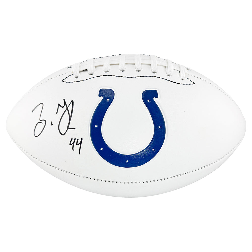 Zaire Franklin Signed Indianapolis Colts Official NFL Team Logo Football (Beckett)